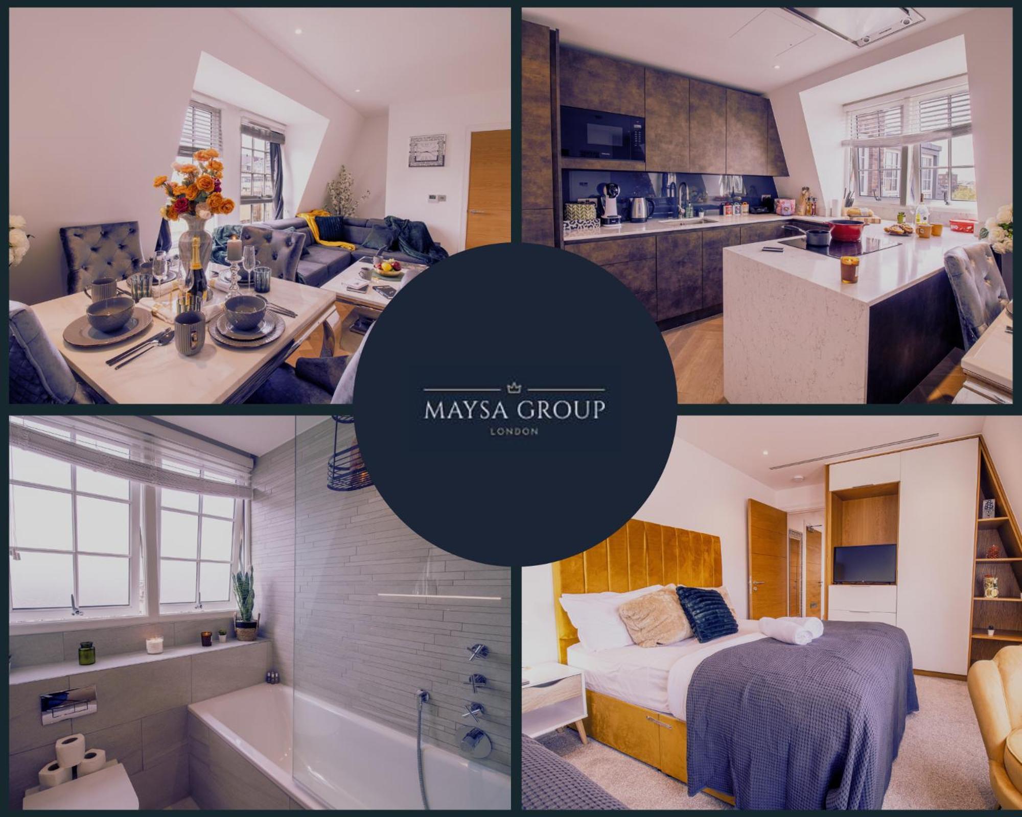 Luxurious 1-Bedroom Penthouse In Marble Arch 71 London Eksteriør billede